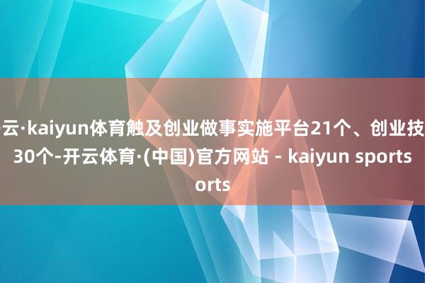 开云·kaiyun体育触及创业做事实施平台21个、创业技俩30个-开云体育·(中国)官方网站 - kaiyun sports